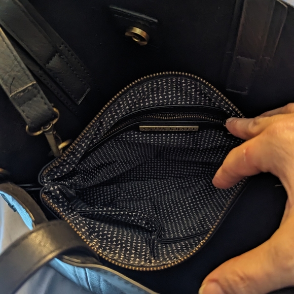 NWOT - ANTIK KRAFT Faith tote bag - Bag in a bag!.Vegan Leather Black Bags - Picture 11 of 11